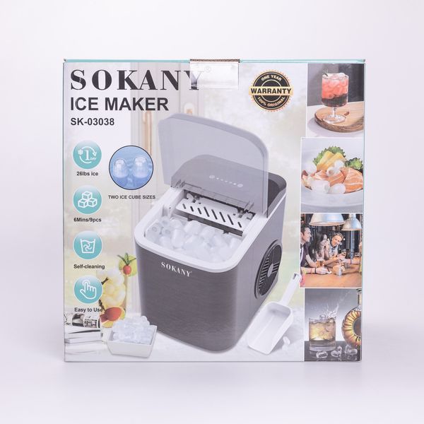 Льодогенератор для дому SOKANY 112 Вт SK-03038 SK-03038 фото