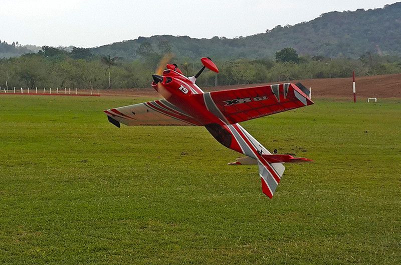 Літак радіокерований Precision Aerobatics XR-61 1550мм KIT (червоний) 2711466532483 фото