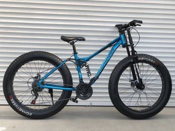 Велосипед Фетбайк (Fatbike) Toprider 620 26" синій Fatbike 620 26"/17 синій фото