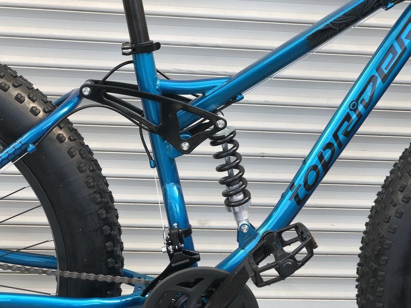 Велосипед Фетбайк (Fatbike) Toprider 620 26" синій Fatbike 620 26"/17 синій фото