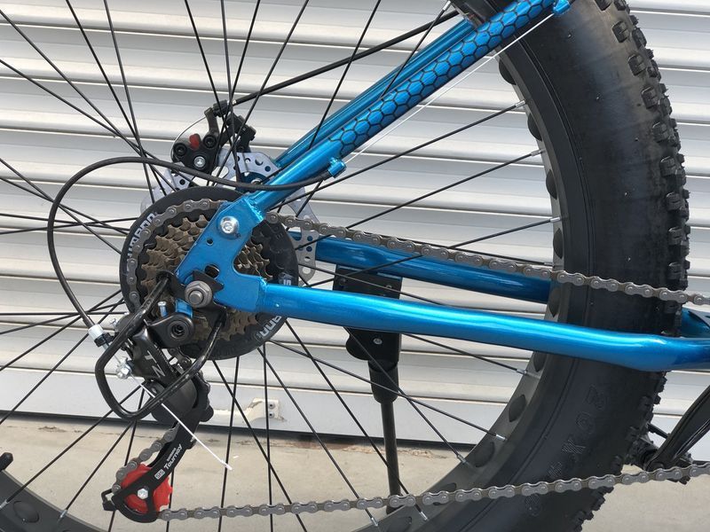 Велосипед Фетбайк (Fatbike) Toprider 620 26" синій Fatbike 620 26"/17 синій фото
