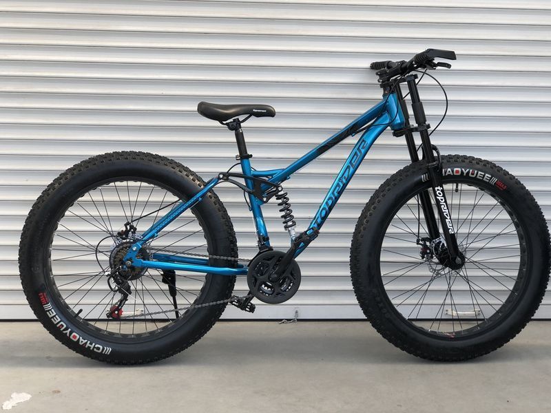 Велосипед Фетбайк (Fatbike) Toprider 620 26" синій Fatbike 620 26"/17 синій фото