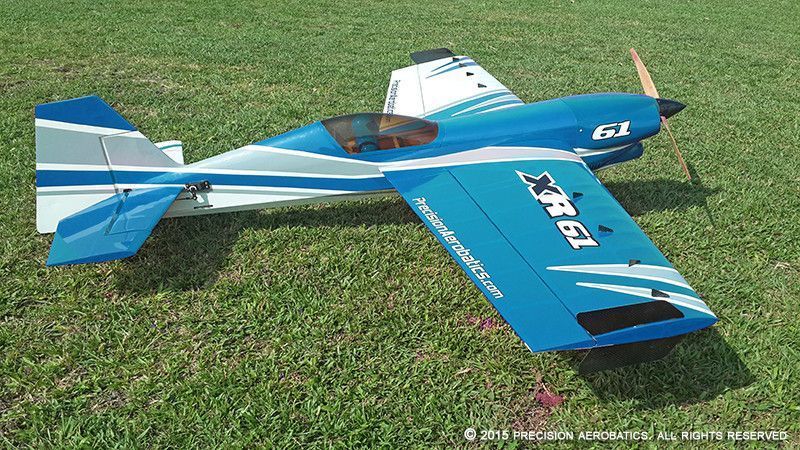 Літак радіокерований Precision Aerobatics XR-61 1550мм KIT (синій) 2711484235991 фото