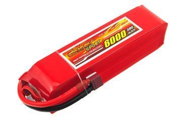 Акумулятор для радіокерованої моделі Dinogy Li-Pol 6000 мАг 14.8 В 40x41x162 мм T-Plug 30C 2711661744735 фото