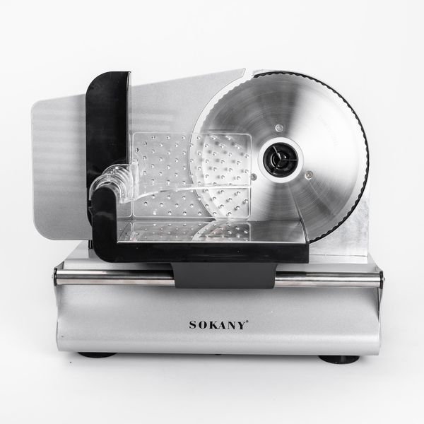 Слайсер професійний Sokany 500 Вт скиборізка для м'яса SK-446 SK-446 фото