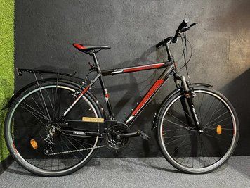 Міський дорожній велосипед Crosser GAMMA 28" рама 21 чорно-червоний GAMMA Al 28"/21 ч-червон фото