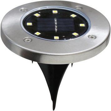 Вуличний світильник ґрунтовий 8 LED із сонячною панеллю 4 штуки в наборі автономний ліхтар для саду світлодіодний HP-L-1 HP-L-1 фото